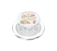 Iced Coffee Books & Sunshine Summer Reading Spicy Book Girl PopSockets PopGrip per MagSafe