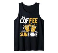 Iced Coffee & Sunshine Every Day all Day Funny Summer Canotta