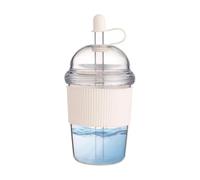 Iced Coffee Tumbler 17oz - Reusable Leak-Proof | Silicone Sleeve Cup