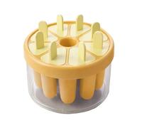 Iced Dessert Molds, Reusable Silicone Freezer Tray, Eight Cavity Ice Pop Maker Set, Stick Insert Design Sweet Treat Creation Tool, Kitchen Party Backyard Bbq Camping Picnic Outdoor 4.33x3.15 Inches