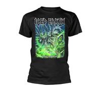 ICED EARTH - BANG YOUR HEAD BLACK T-Shirt, Front & Back Print Medium