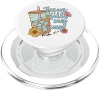 Iced Latte Tee per gli amanti del caffè - Gesù riempie la mia tazza PopSockets PopGrip per MagSafe