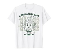 Iced Matcha Club - Divertente tè Matcha per Amanti del tè, Colore: Verde Maglietta