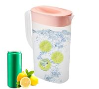 Iced Tea Pitcher - Keep Water Cool & Refreshing | 2500ml Lemonade Container With Eagle Beak Mouth Fridge Jug Soy Milk Coffee, Heat Cold Resistant Easy Pour Wide, Only 7.5cm Wide Space Sa