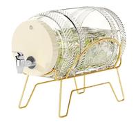 Iced Tea Pitcher with Lid, Beverage Dispenser with Spigot, Cold Water Pot with Faucet, Kettle Style Beverage Pitcher, Hot Cold Beverage Dispenser, Compact Fridge Pitcher, Water Pitcher For Fridge