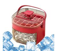 Iced Trays, Freezer Bin, 4.72 Inches Portable 200ml Easy Release Molds with Handle, Reusable Ice Maker for Cocktail Outdoor Camping Travel, Adventures, Kitchens, Home,