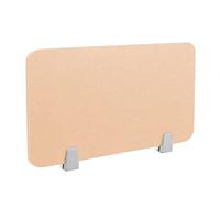 Icegrey Divisorio Acustico da scrivania con Morsetto Autoportante per scrivania Divisorio da Scrivania Riduce Il Rumore e Le distrazioni visive, Giallo Beige, 60x40cm