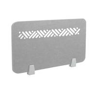 Icegrey Divisorio Privacy con Pannello fonoassorbente Divisorio da Tavolo,Divisorio da Tavolo in Feltro,Pannelli Fonoassorbenti per la Scuola,L'Ufficio,la Biblioteca, Grigio Chiaro, 100x30cm