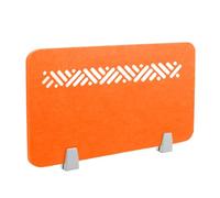 Icegrey Divisorio Privacy con Pannello fonoassorbente Divisorio da Tavolo,Divisorio da Tavolo in Feltro,Pannelli Fonoassorbenti per la Scuola,L'Ufficio,la Biblioteca, Arancione, 60x30cm