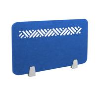 Icegrey Divisorio Privacy con Pannello fonoassorbente Divisorio da Tavolo,Divisorio da Tavolo in Feltro,Pannelli Fonoassorbenti per la Scuola,L'Ufficio,la Biblioteca, Blu Reale, 90x30cm