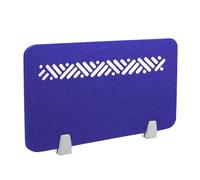 Icegrey Divisorio Privacy con Pannello fonoassorbente Divisorio da Tavolo,Divisorio da Tavolo in Feltro,Pannelli Fonoassorbenti per la Scuola,L'Ufficio,la Biblioteca, Blu Scuro, 120x30cm