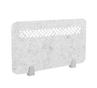 Icegrey Divisorio Privacy con Pannello fonoassorbente Divisorio da Tavolo,Divisorio da Tavolo in Feltro,Pannelli Fonoassorbenti per la Scuola,L'Ufficio,la Biblioteca, Grigio Argento, 60x30cm