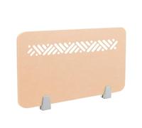 Icegrey Divisorio Privacy con Pannello fonoassorbente Divisorio da Tavolo,Divisorio da Tavolo in Feltro,Pannelli Fonoassorbenti per la Scuola,L'Ufficio,la Biblioteca, Beige Giallo, 90x30cm