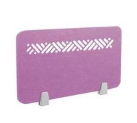 Icegrey Divisorio Privacy con Pannello fonoassorbente Divisorio da Tavolo,Divisorio da Tavolo in Feltro,Pannelli Fonoassorbenti per la Scuola,L'Ufficio,la Biblioteca, Viola Chiara, 120x30cm