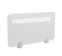 Icegrey Divisorio Privacy con Pannello fonoassorbente Divisorio da Tavolo,Divisorio da Tavolo in Feltro,Pannelli Fonoassorbenti per la Scuola,L'Ufficio,la Biblioteca, Bianco, 40x30cm