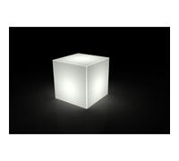 Icekub Espositore, tavolo, seduta in polietilene Luminoso Dimensioni 45x45x45 cm con kit luce attacco E27 colore trasparente trasparente