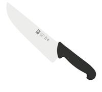 Icel coltello colpo professionale acciaio inox nero 32 cm