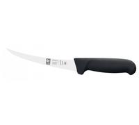 Icel, coltello disosso curvo cm 15 lama acciaio, professionale, manico in nylon