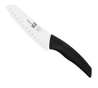 Icel coltello Santoku professionale acciaio inox nero 14 cm