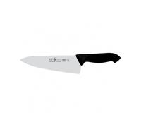 Icel coltello tranciante professionale acciaio inox nero 20 cm