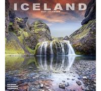 Iceland 2025 Square Wall Calendar | Travel Calendar