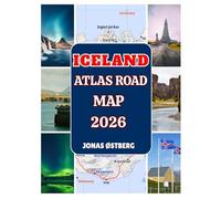 Iceland Atlas Road Map 2026: Scenic Ring Road drives, Golden Circle highlights & Northern Lights routes with Reykjavik city map, ferry info, EV charging, and perfect for road trips.