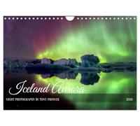 Iceland Aurora - Night Photography by Tony Prower (Wall Calendar 2026 DIN A4 landscape), CALVENDO 12 Month Wall Calendar: Northern Lights in Iceland.