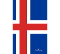 Iceland: Flag Notebook, Travel Journal to write in, College Ruled Journey Diary [Lingua Inglese]