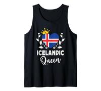 Icelandic Queen Iceland Flag Proud Icelandic Woman Canotta