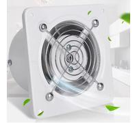 ICEMOB Estrattore Aria 120Mm,Ventola Aspirazione Cucina 450 M³/H,Aspiratore Bagno con Valvola di Ritegno,Griglia Metallica,per Corridoio/Ufficio/Lavanderia/Negozio