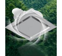 ICEMOB Estrattore Aria Silenzioso Soffitto,Aspiratore Bagno con Valvola di Ritegno,Ventola Aspirazione per WC,Cucina,Garage,Spessore Solo 14,5Cm,12 Inches