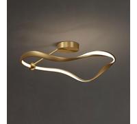 ICEMOB Soffitto a LED in Rame Pieno, per Soggiorno Camera da Letto Sala da Pranzo Balcone Corridoio Portico, Semplice Plafoniera Industriale con Montaggio a Semi-Incastro, Dimmerazione a 3 Temperature