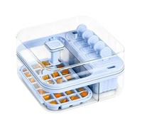 IcêMold - Lidded IcêCbe Tray Press Release | Ampia capacità IceBlock Maker Reusable PET PP Tray for Whiskey Borbon Cocktails Wine JuicêHome Bar Use Kitchen IceStorage Box
