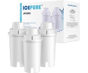 ICEPURE Filtro per Acqua, Compatibile con Brita Classic OB03, Mavea 107007 35557, Cartuccia per Brocca Filtrante Aqua Optima RUF916 RUF302, UltraMax, Wilko, Everyday, Certificato TUV SUD NSF 3 Pezzi