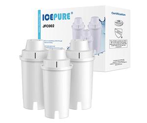 ICEPURE Filtro per bollitore Compatibile Con acqua Brita Standard,Brita, Classic OB03, Everyday, UltraMax, Metro+, XL, Mavea 107007 35557, e altro, 3 pezzi