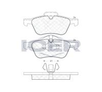 ICER 181434 Kit Pastiglie Freno Disco MINI BRAND NEW