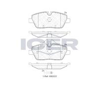 ICER 181662-202 Kit Pastiglie Freno Disco BMW MINI BRAND NEW