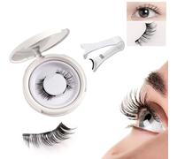 Icerostma Magnetic Eyelashes,Magnetic Eyelashes Without Eyeliner,Pestañas Magnéticas Naturales,Reusable Magnetic Self Adhesive Eyelashes No Glue,Magnetic Lashes with Applicator (Simple)