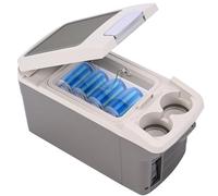 ICEROVER Frigorifero da 12 V per auto, 6 litri, 12 Volt DC e 110 V AC, frigorifero elettrico portatile compatto da campeggio termoelettrico da 12 V, piccolo frigorifero per auto, camper, campeggio