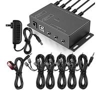 ICESPRING Infrared Repeater System IR Repeater Kit Control Up to 10 Devices Hidden IR System Infrared Remote Control Extender Kit