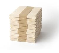 IceStick 500 Pezzi Bastoncini di Legno per Lavoretti Stecchi per Gelato 93 mm x 10 mm x 2 mm Stecchi di Faggio Fai da Te Spatole Lisce Bastoni di Legno Versatili