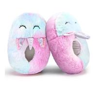 IceUnicorn Pantofole per bambini e bambine con simpatici animali dei cartoni animati, calde pantofole per la casa, Unicorno sfumato, 29/30 EU