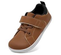 IceUnicorn Scarpe da ginnastica per bambini a piedi nudi, per ragazzi e ragazze, per camminare, minimalista, marrone scuro., 24 EU