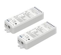icever WT5 - Set di 2 controller LED WiFi senza fili, RGBW, 2.4GHz, compatibile Tuya, Echo, Smart Life, telecomando RF per illuminazione interna Premium (senza alimentazione