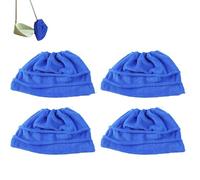 Icexeco Lazy Broom Cover Cloth, 2 Pack Washable Microfiber Mop Pads, Reusable Sweeper for Dusting, Can Be Used Wet or Dry, Suitable for Home And Restaurant (Blue*4)
