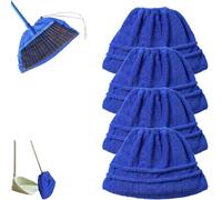 Icexeco Lazy Broom Cover Cloth, Multifunctional Reusable Lazy Brooms Cover Cloth, Can Be Used Wet or Dry, Suitable for Home, Restaurant (4Pcs-Blue)
