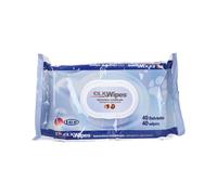ICF Clx Wipes Salviette detergenti cani e gatti, Conf. da 40 Salviette