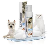 ICF | Leniderm Spuma | Schiuma Detergente per Cani e Gatti con Latte d'Avena | S