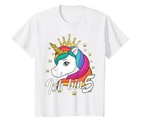 Ich bin 5 Jahre Einhorn Mädchen 5. Geburtstag Maglietta