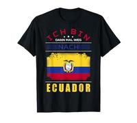 Ich bin dann Mal Weg nach Ecuador Bandiera Urlaub Spruch Maglietta
